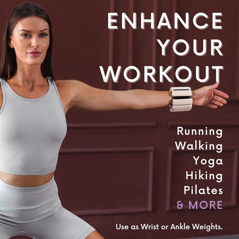Polyfit Wrist & Ankle Weights - 1 Pair - Wearable Ankle Weights for Women and Men - Wearable Bracelet for Exercise, Yoga, Walking, Running, Dance, Barre, Pilates, Cardio, Aerobics - Image 5